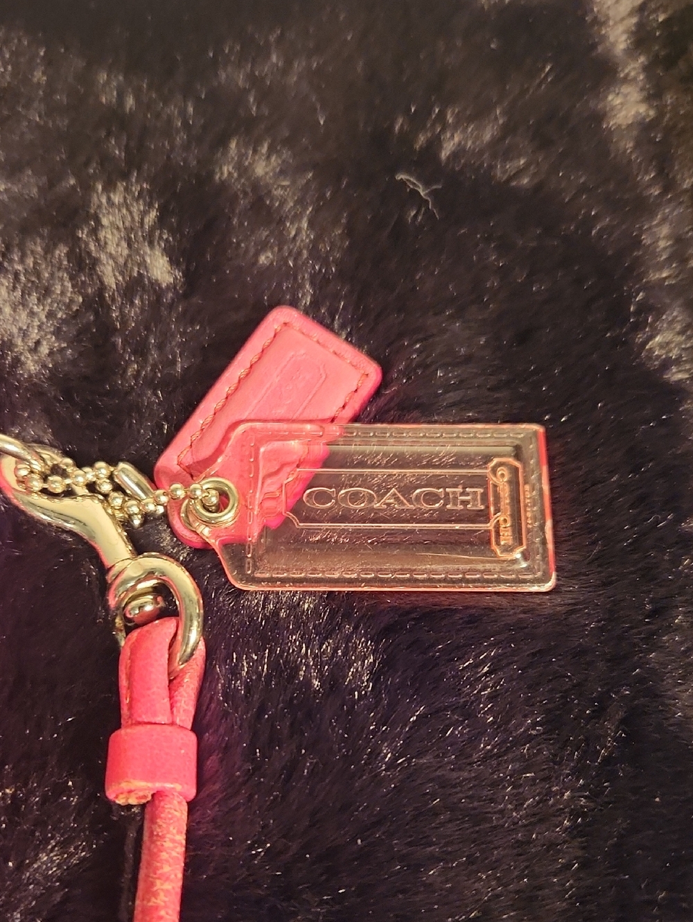 Coach Poppy Hot Pink Leather Crossbody Bag with Matching Coach Poppy Card Case - Picture 3 of 12